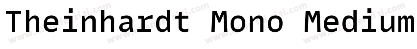 Theinhardt Mono Medium字体转换